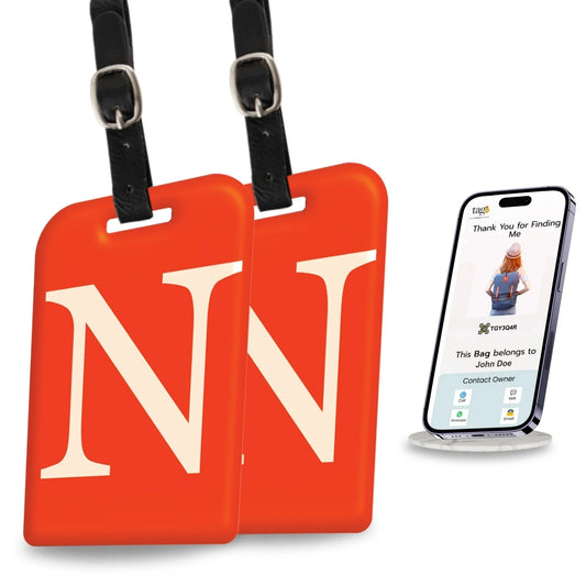 Initials Bag tag N  [pack 2]