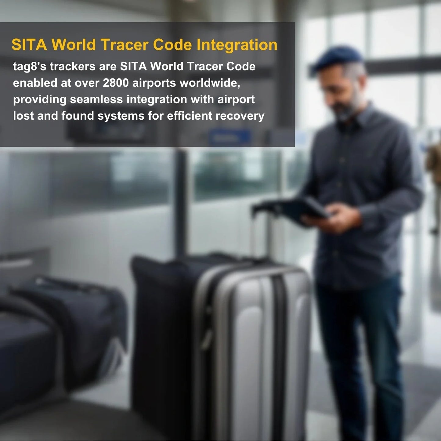 Initials Bag tag T  [pack 2]